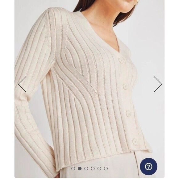NWT Splendid Cream Moonstone Kritzia Cardigan Sweater new with tags large - Picture 4 of 15